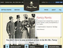 Tablet Screenshot of fancypantscleaners.com